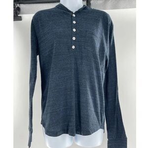 Threads 4 Thought size Medium 3/4 button front hoodie.